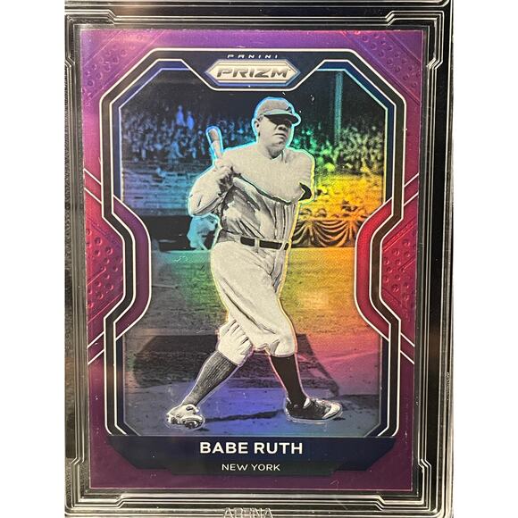 2021 Babe Ruth Purple Prizm #182 Panini Prizm Tier II Graded GEM MINT 10 - Picture 2 of 4